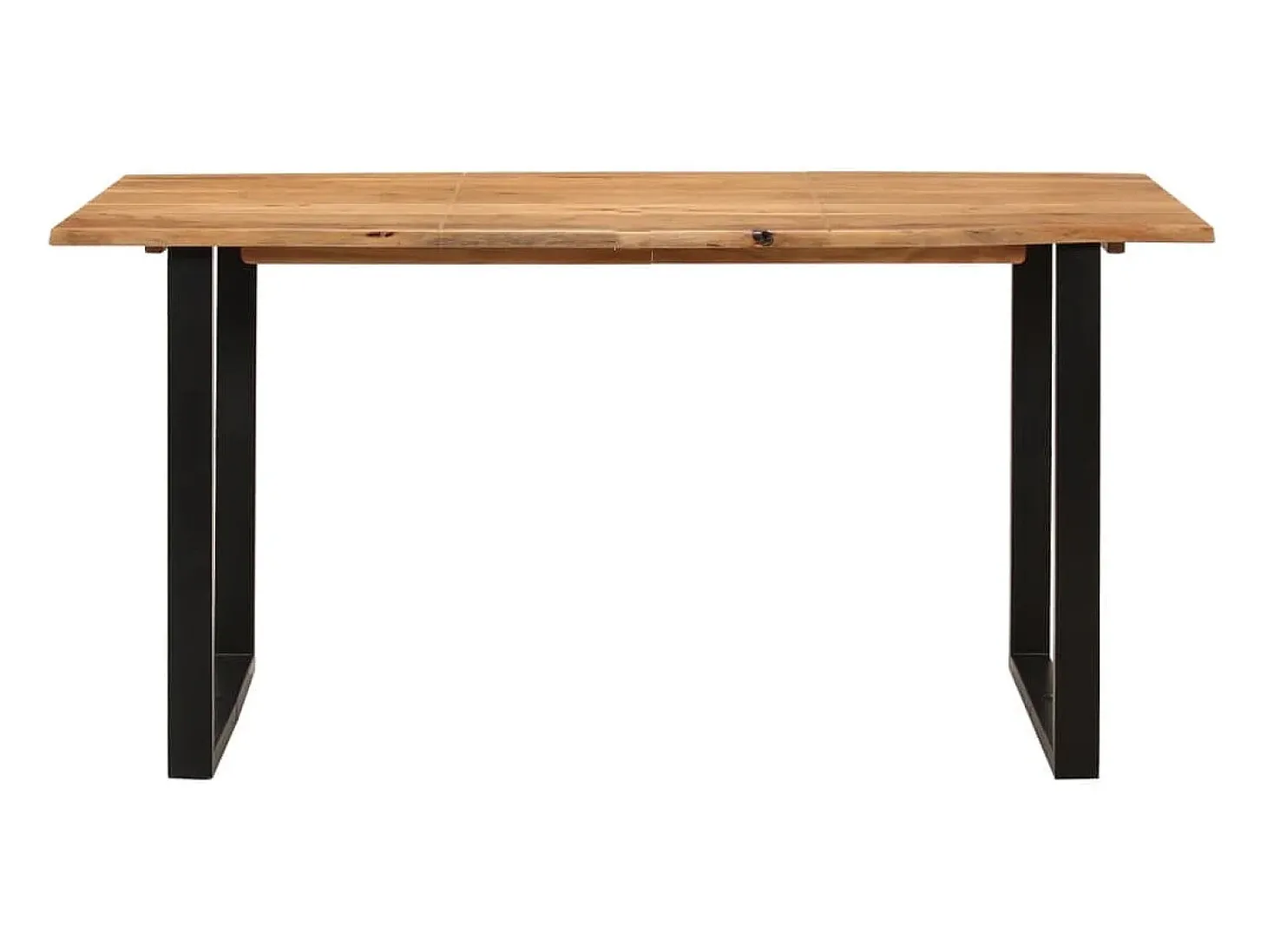 Mesa de comedor de madera maciza de acacia 154x80x76 cm