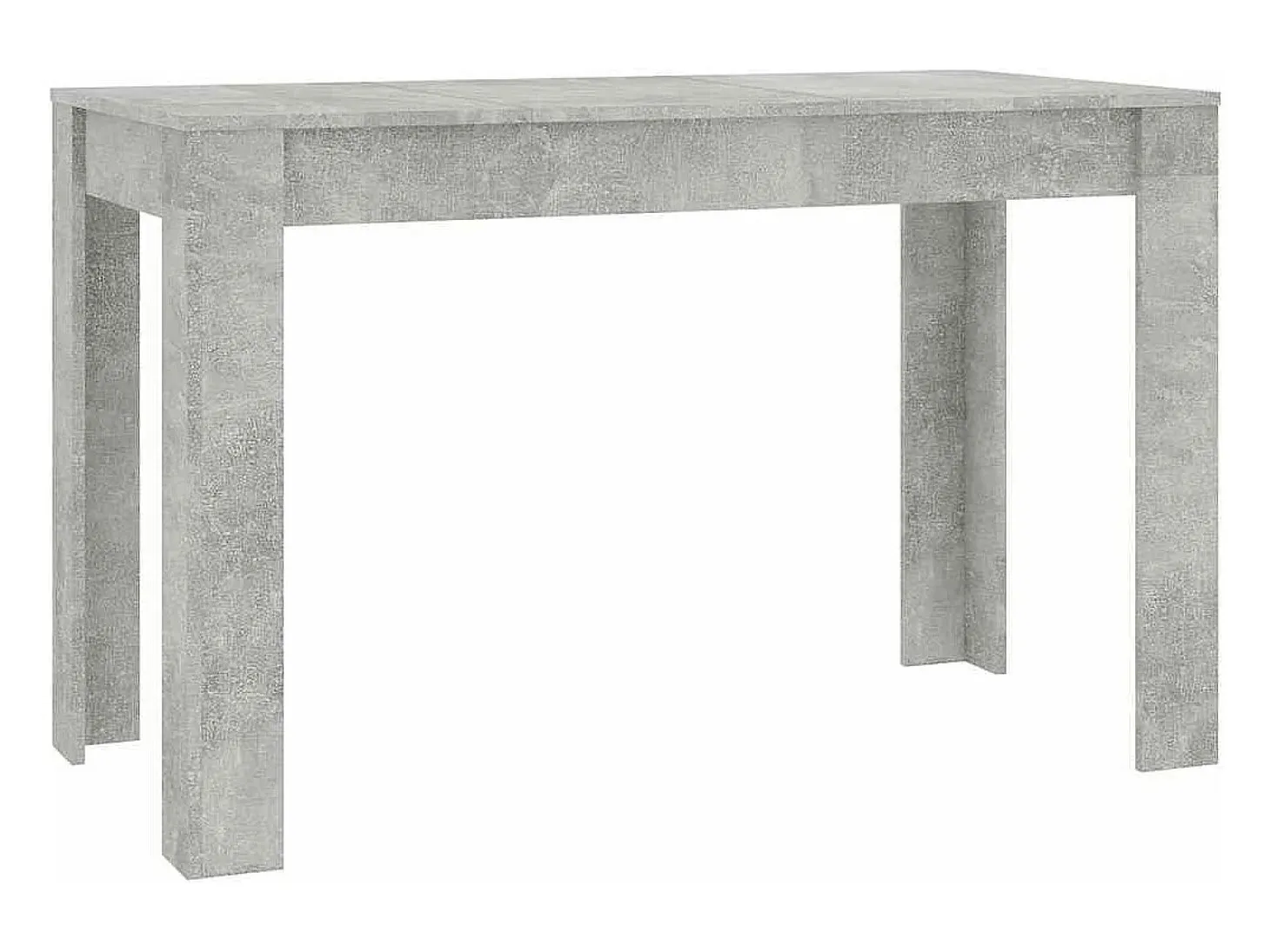 Mesa de comedor de madera de ingeniería gris 120x60x76 cm