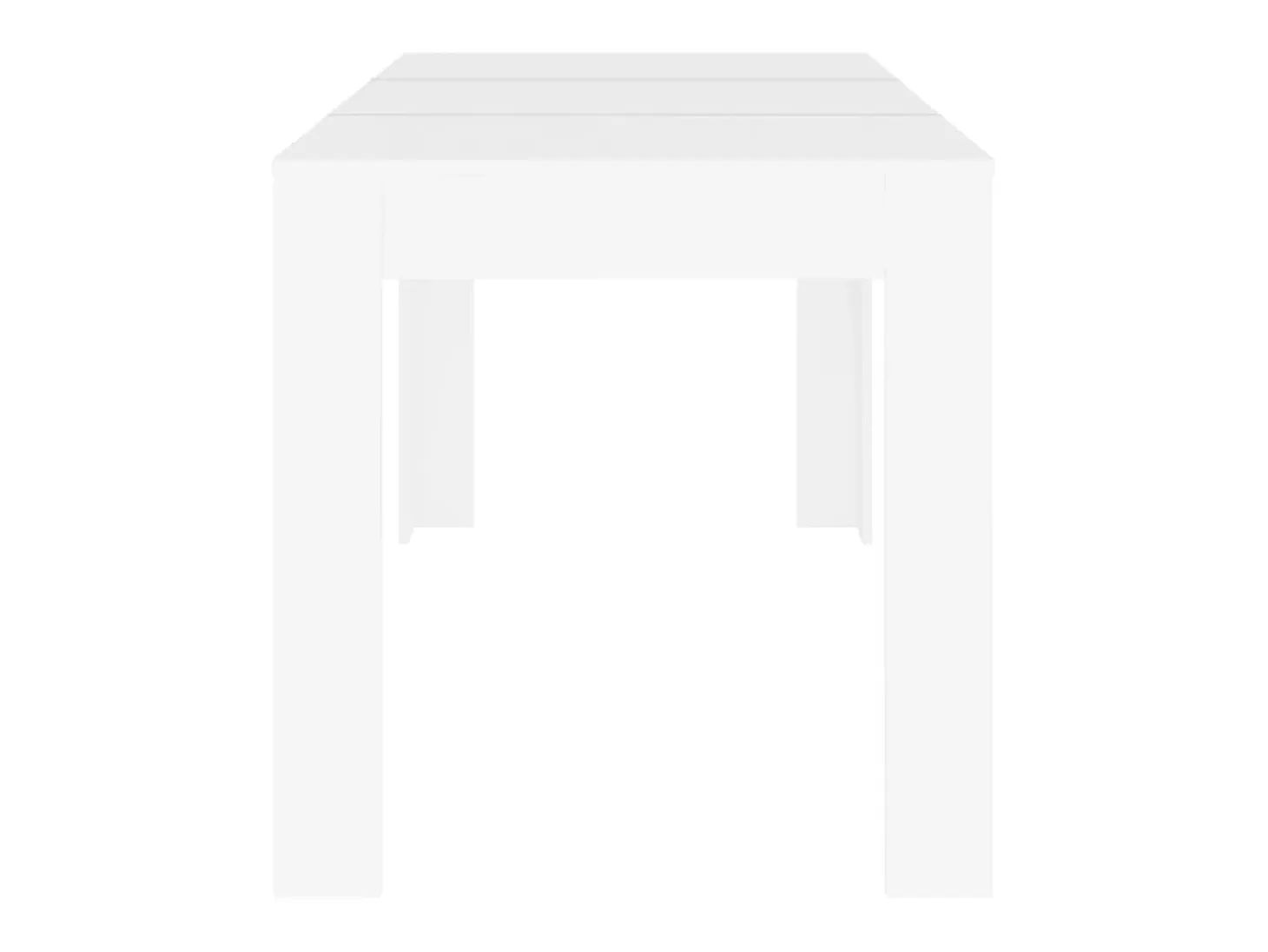Mesa de comedor de madera contrachapada blanco 140x74,5x76 cm ES620303