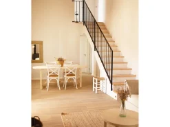Mesa de comedor de madera maciza de abeto ovalada Decowood en tono natural de 180x80cm - OLIVIA - DECOWOOD