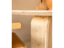 Mesa de comedor de madera de abeto maciza redonda Decowood en tono natural de Ø110x75cm - TOKYO - DECOWOOD