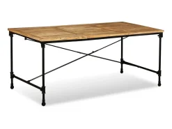 Mesa de comedor de madera maciza de mango 180 cm ES197188