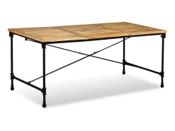Mesa de comedor de madera maciza de mango 180 cm ES197188