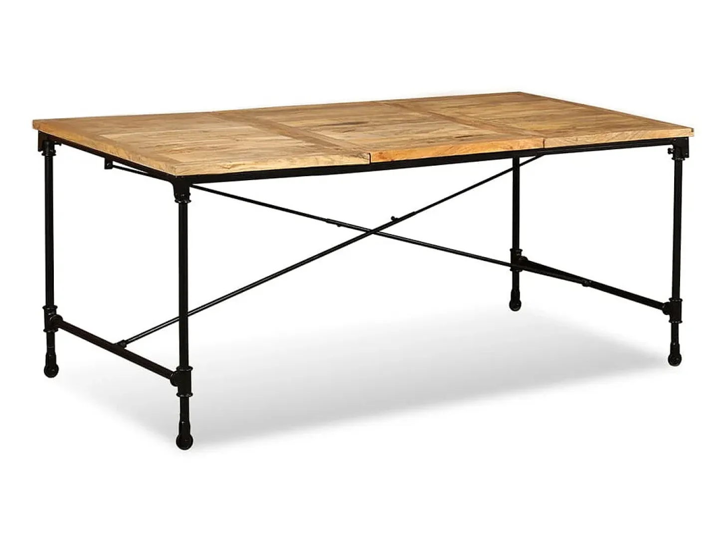 Mesa de comedor de madera maciza de mango 180 cm ES197188
