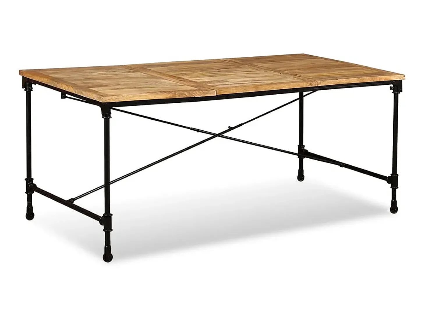 Mesa de comedor de madera maciza de mango 180 cm ES197188