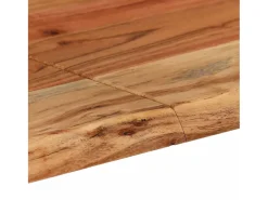 Mesa de comedor de madera maciza de acacia 140x70x76 cm