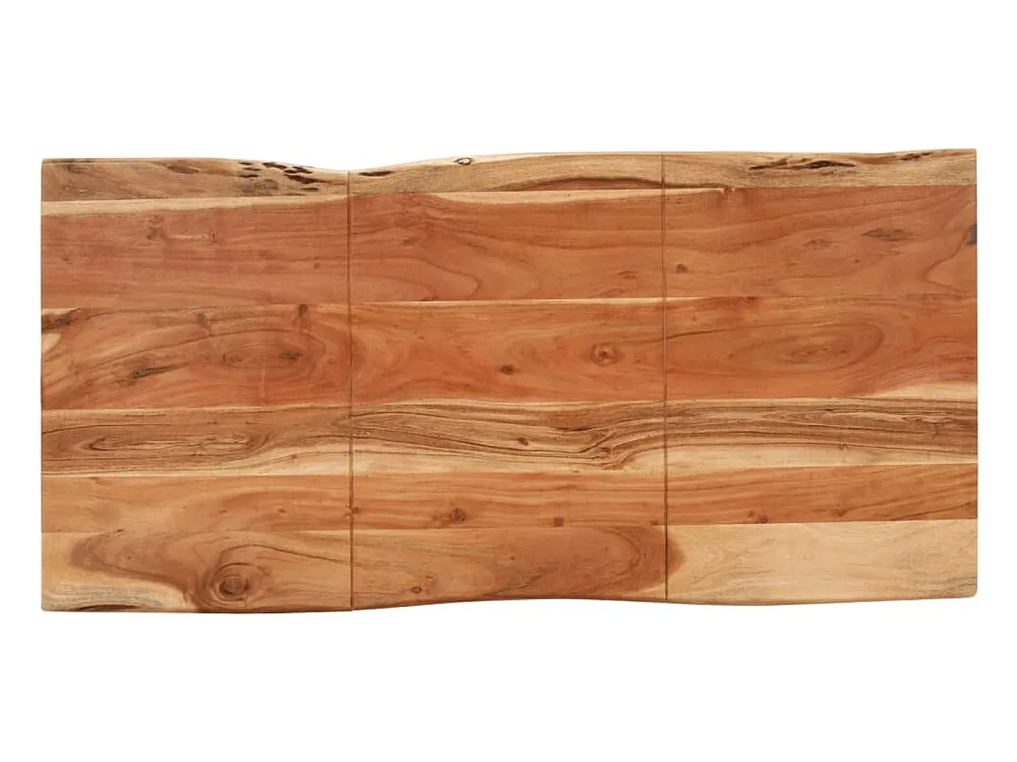Mesa de comedor de madera maciza de acacia 140x70x76 cm