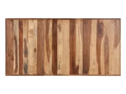 Mesa de comedor de madera acacia acabado miel 180x90x75 cm