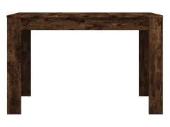 Mesa de comedor de roble ahumado 120x60x76 cm madera de ingeniería