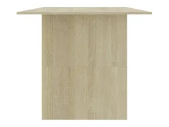 Mesa de comedor de roble Sonoma 180x90x76 cm Madera de ingeniería