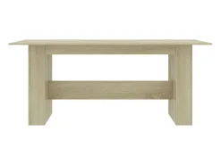 Mesa de comedor de roble Sonoma 180x90x76 cm Madera de ingeniería