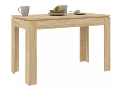 Mesa de comedor de roble Sonoma 120x60x76 cm Madera de ingeniería