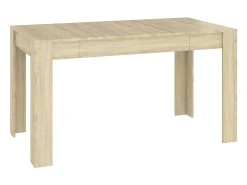 Mesa de comedor de roble Sonoma 140x74,5x76 cm Madera de ingeniería