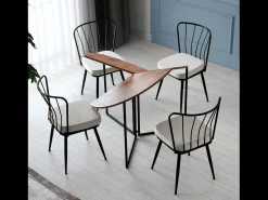 Mesa de comedor de roble abatible BRONIE