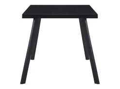 Mesa de comedor de vidrio templado negro 180x90x75 cm ES450004