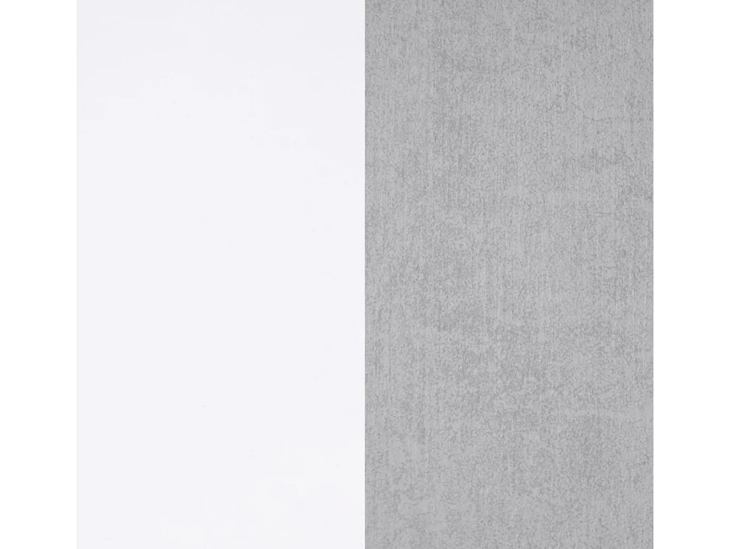Mesa de comedor Dina Blanco Artik (Blanco Mate) - Gris Cemento