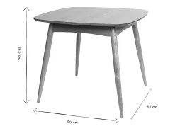 Mesa de comedor diseño fresno natural L90 BALTIK