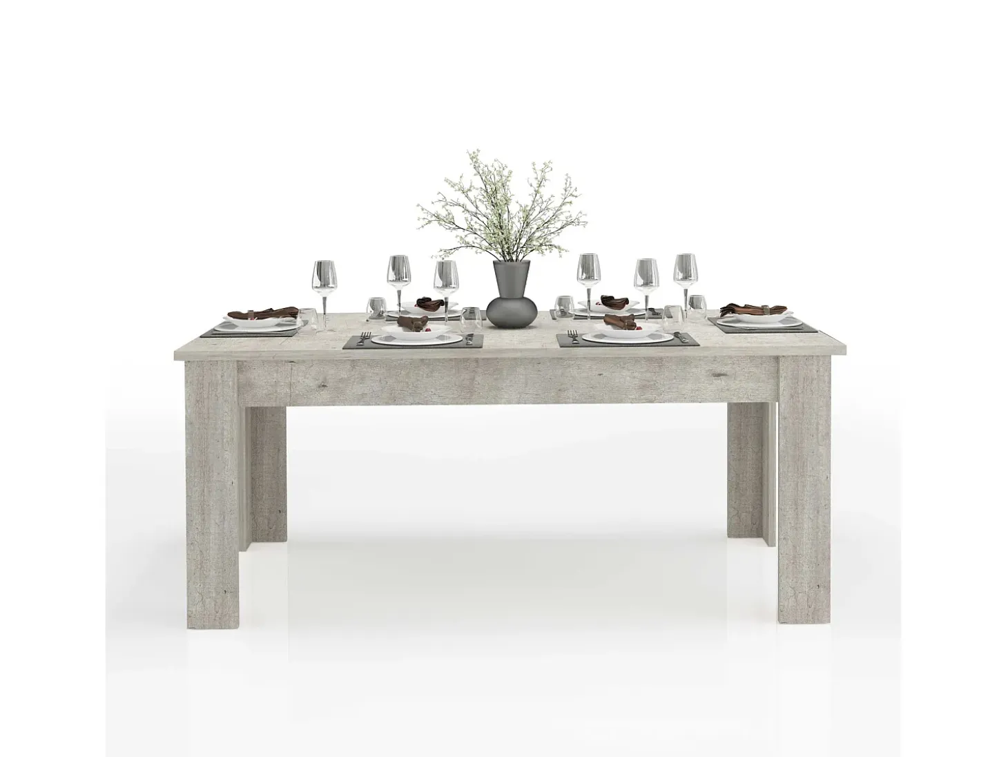 Mesa de comedor diseño moderno extensible 160-210 x 90 cm Jesi Pilka