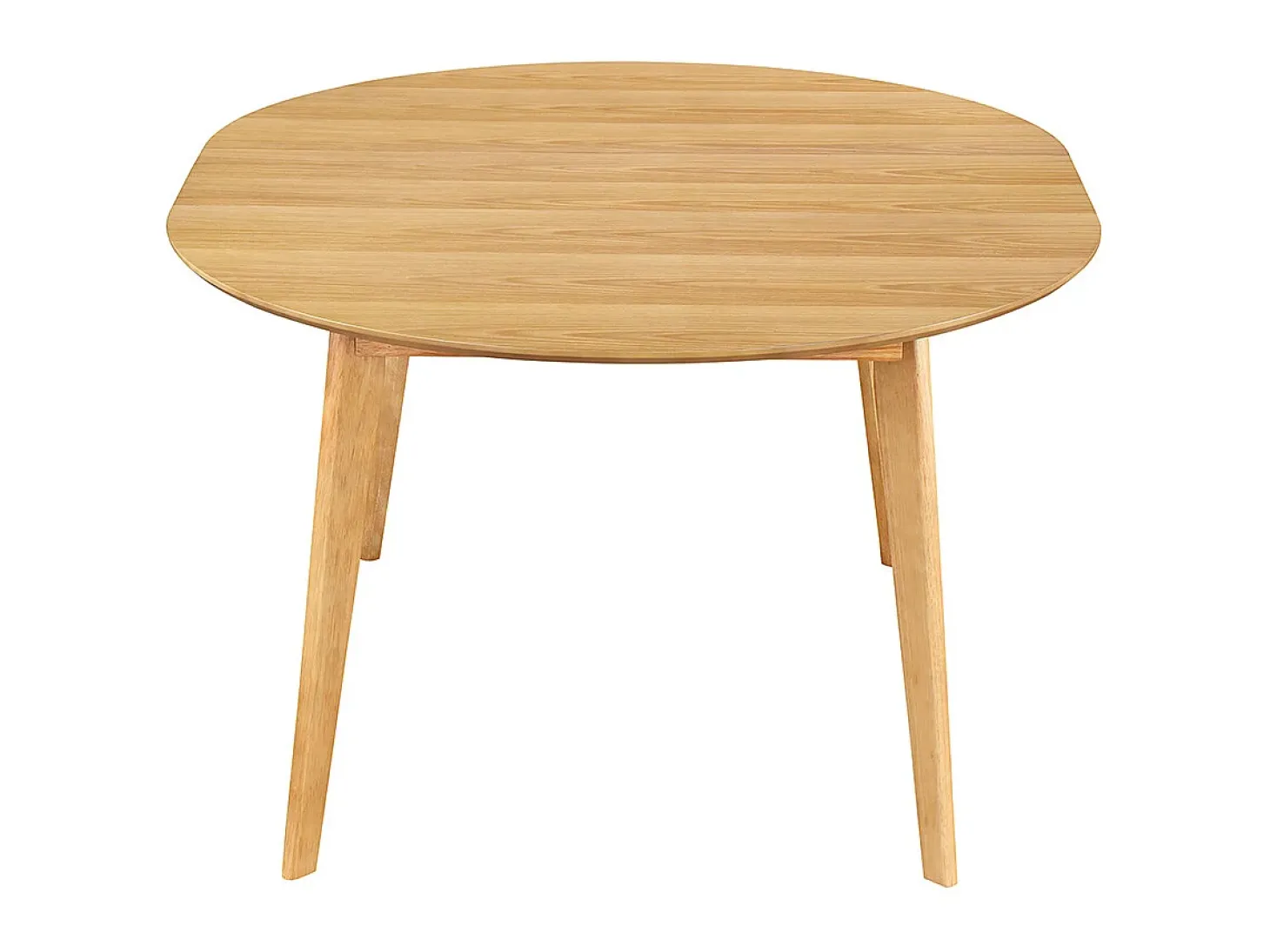 Mesa de comedor diseño redonda extensible roble L120-150 LEENA