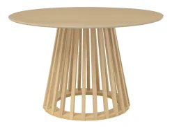 Mesa de comedor efecto madera de 4 plazas roble