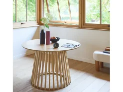 Mesa de comedor efecto madera de 4 plazas roble