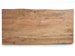 Mesa de comedor en madera acacia natural y patas de metal 10 plazas