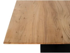 Mesa de comedor en madera de acacia maciza natural