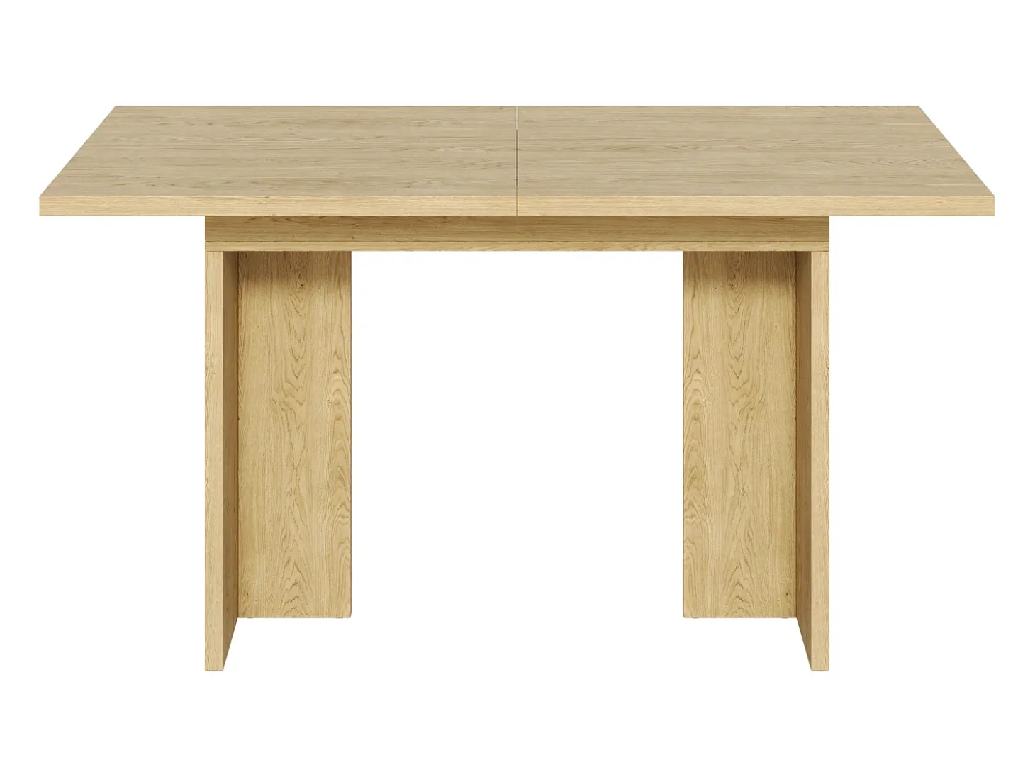 Mesa de comedor extensible 140/180x80 cm para 6 a 8 personas - Natural claro