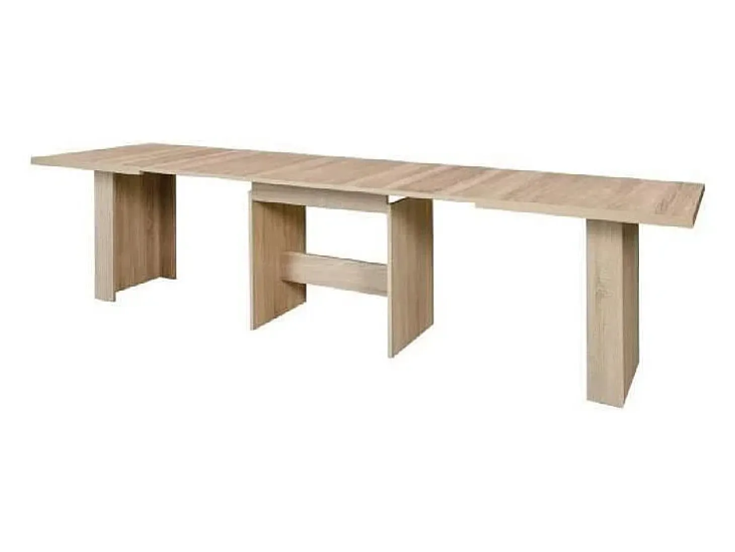 Mesa de comedor extensible contemporánea roble Sonoma - 6 a 12 personas