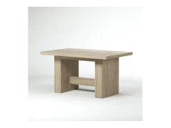 Mesa de comedor extensible contemporánea roble Sonoma - 6 a 12 personas
