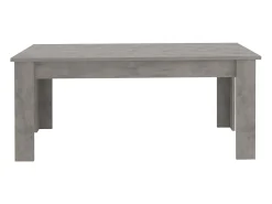 Mesa de comedor extensible 160-210 x 90 cm diseño moderno gris Jesi Bronx