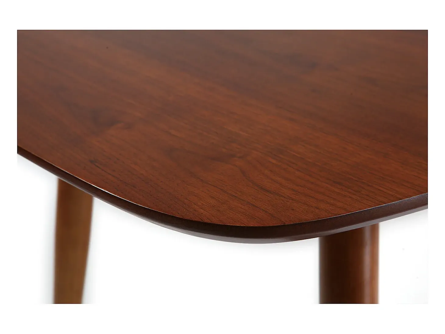 Mesa de comedor extensible en nogal natural L130-160 cm NORDECO