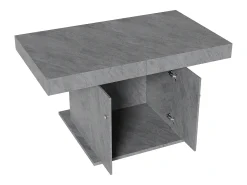 Mesa de comedor extensible - con almacenamiento debajo - estilo moderno - Gris
