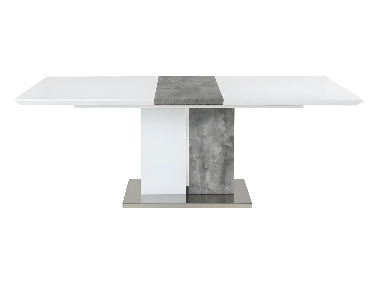 Mesa de comedor extensible 6 a 8 comensales de MDF blanco EREN