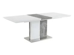 Mesa de comedor extensible 6 a 8 comensales de MDF blanco EREN