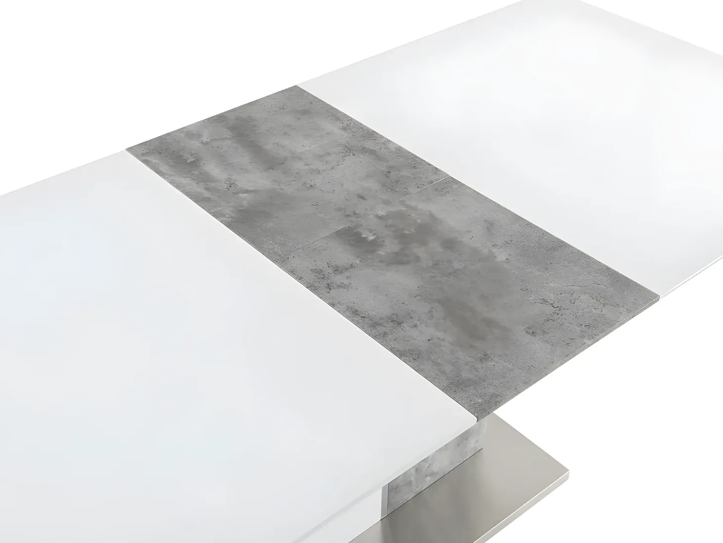 Mesa de comedor extensible 6 a 8 comensales de MDF blanco EREN