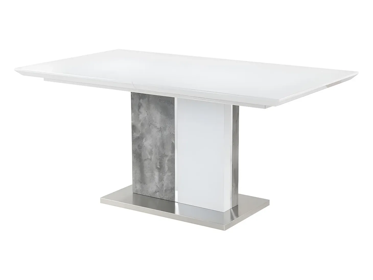 Mesa de comedor extensible 6 a 8 comensales de MDF blanco EREN
