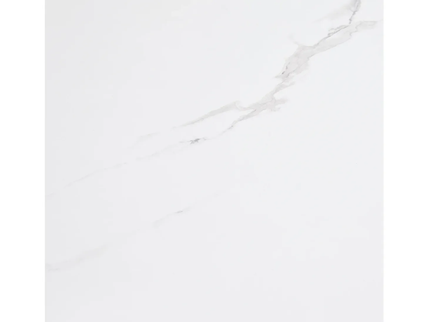 Mesa de comedor extensible 99-159 x 74 cm - 6 a 8 personas - en MDF - Blanco + Negro