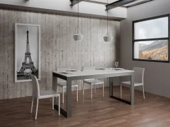 Mesa de comedor extensible tiroz evolución-Blanco-2 pies-180 à 284cm