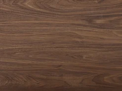 Mesa de comedor extensible 2 a 12 personas en MDF y acero - Marrón oscuro natural y negro - FIRELA