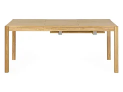 Mesa de comedor extensible acabado roble L125-238 cm AGALI