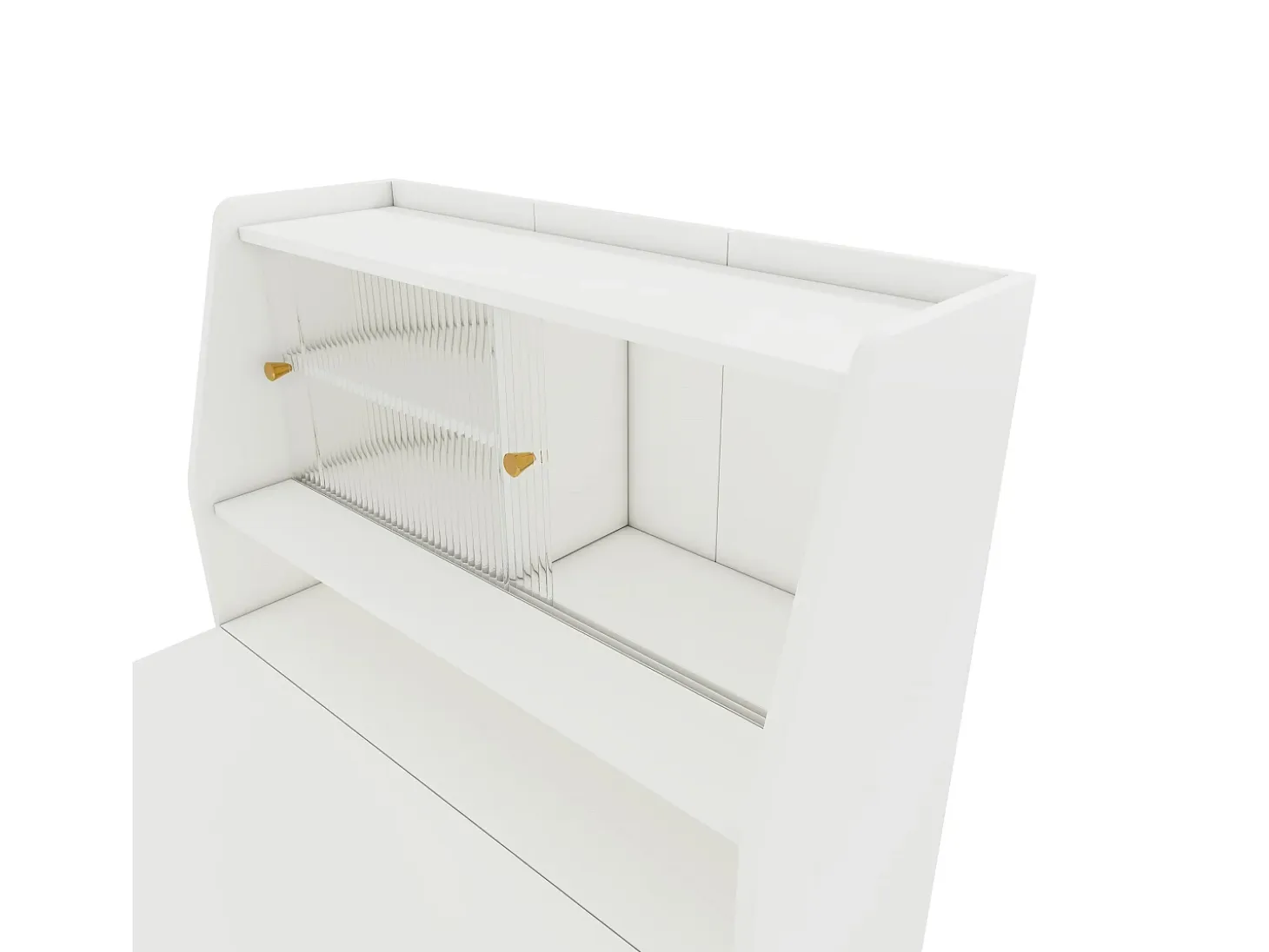 Mesa de comedor extensible blanca para 2 o 3 personas con almacenaje, regulable en 4 longitudes, 52/132,5x80x73cm