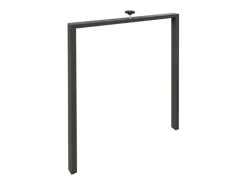 Mesa de comedor extensible Karry evolución-Color Natural-Soporte 2 pies-Ancho extensible