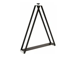 Mesa de comedor extensible de madera Ribo-Color Marrón-Soporte 4 pies-Alargaderas -Ancho extensible