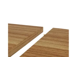 Mesa de comedor extensible, 118-158 cm, nogal, mesa de comedor redonda con espacio de almacenamiento