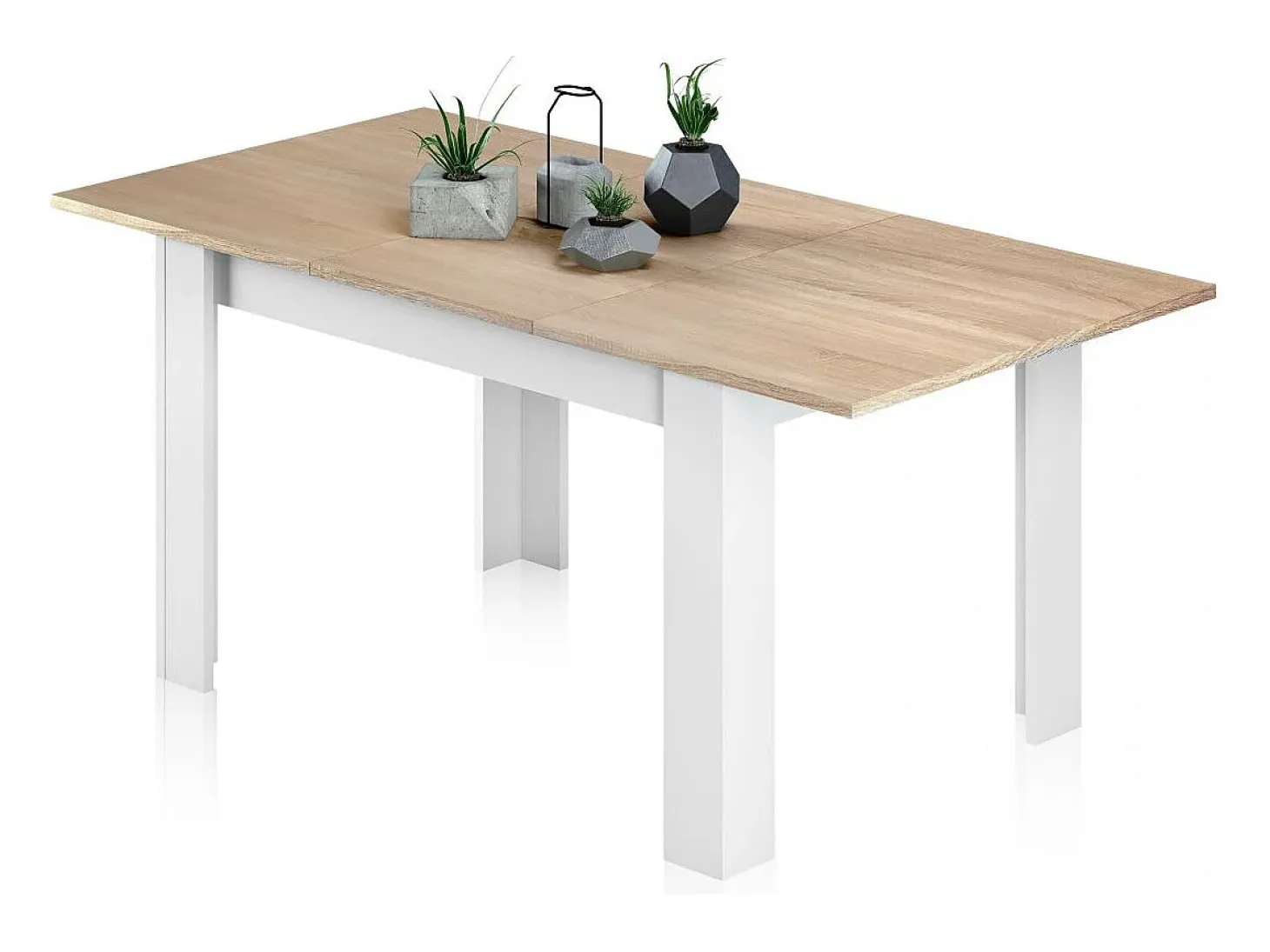 Mesa de comedor extensible Practico