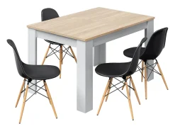 Mesa de comedor extensible Practico