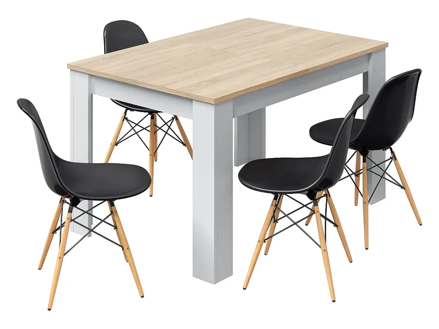 Mesa de comedor extensible Practico