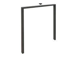 Mesa de comedor extensible evolución Flavio-Color Gris cemento-Ancho extensible