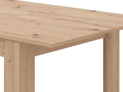 Mesa de comedor extensible para 4 a 6 personas - Natural claro - VENOLA